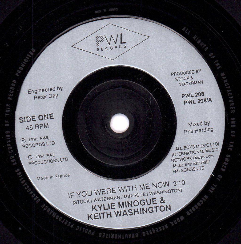 Kylie Minogue And Keith Washington - If You Were With Me Now - 7 Inch