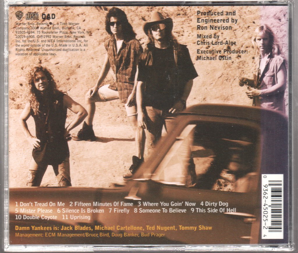 Damn Yankees - Don't Tread - Cd