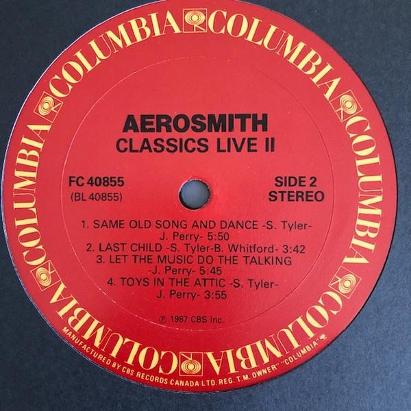 Aerosmith - Classics Live II - Lp