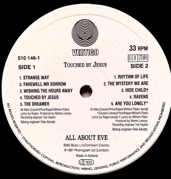 All About Eve - Touched By Jesus - Lp