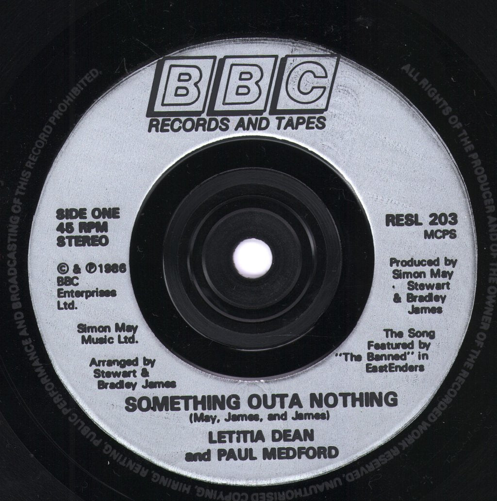 Letitia Dean And Paul Medford - Something Outa Nothing - 7 Inch
