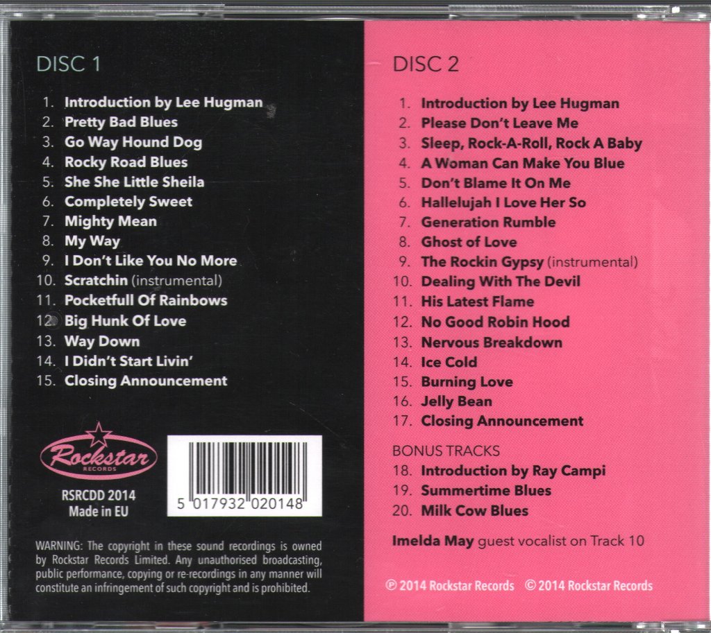 Darrel Higham & The Enforcers - Live At The Thunderbird Rock 'N' Roll Venue - Double Cd