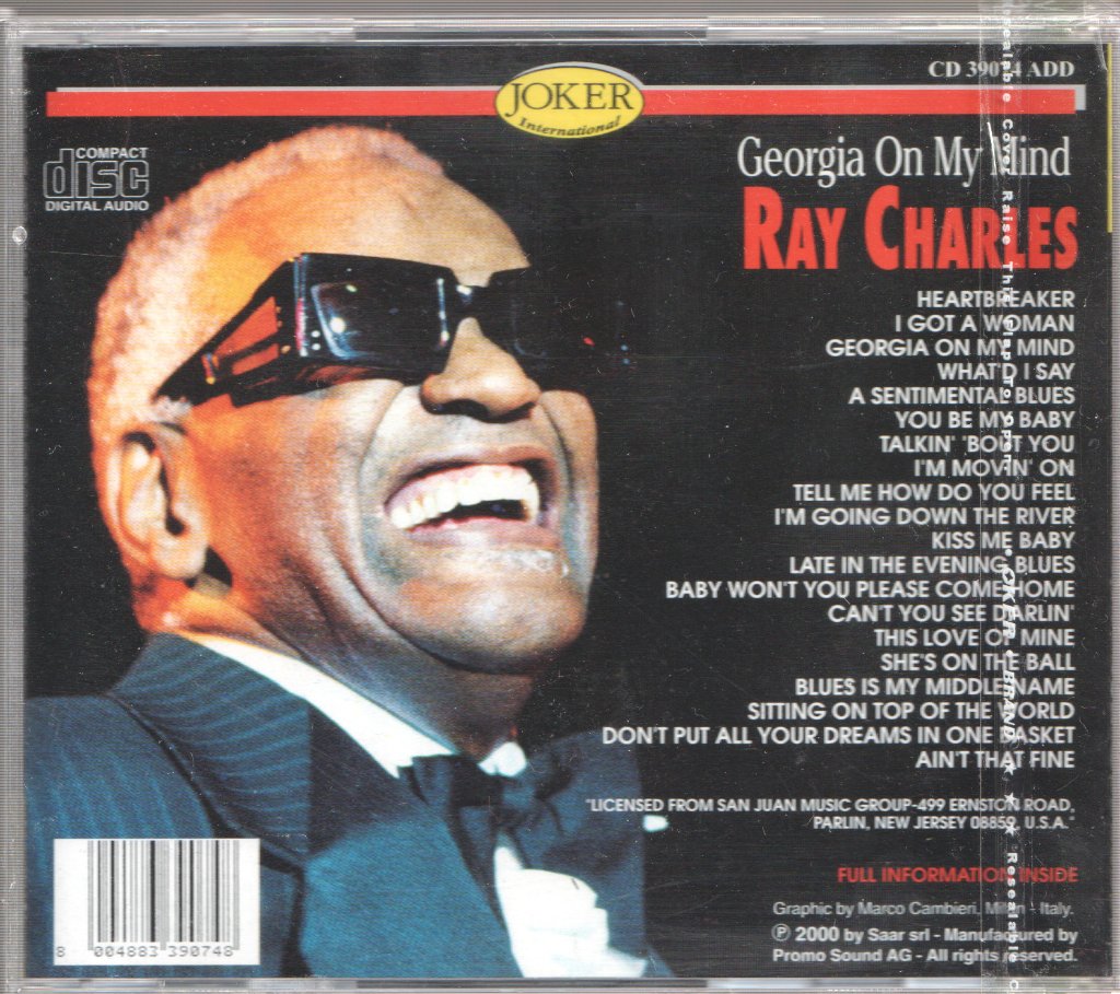 Ray Charles - Georgia On My Mind - Cd