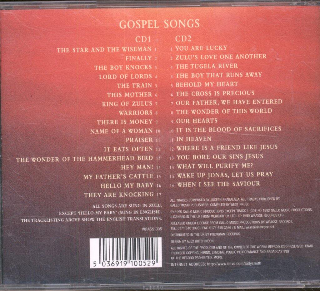 Ladysmith Black Mambazo - Gospel Songs - Double Cd