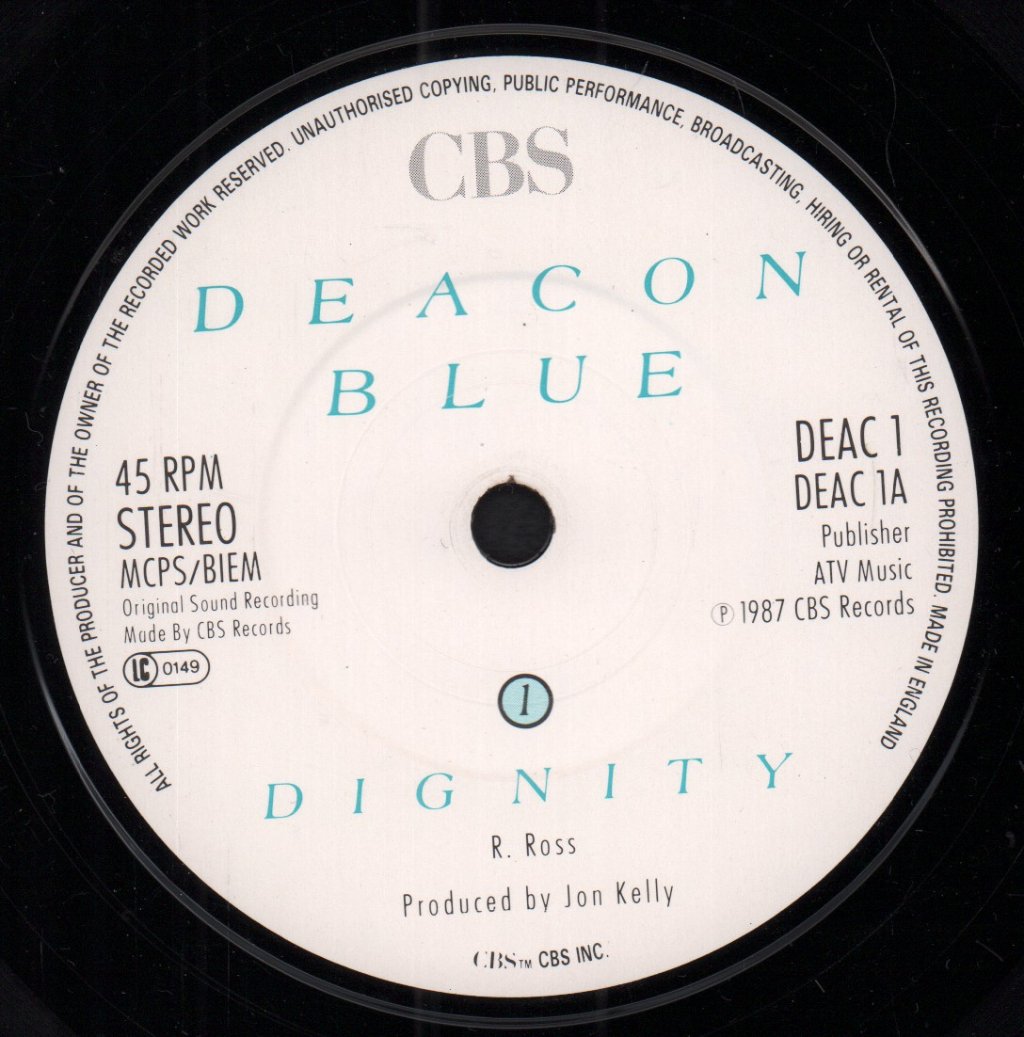 Deacon Blue - Dignity - 7 Inch