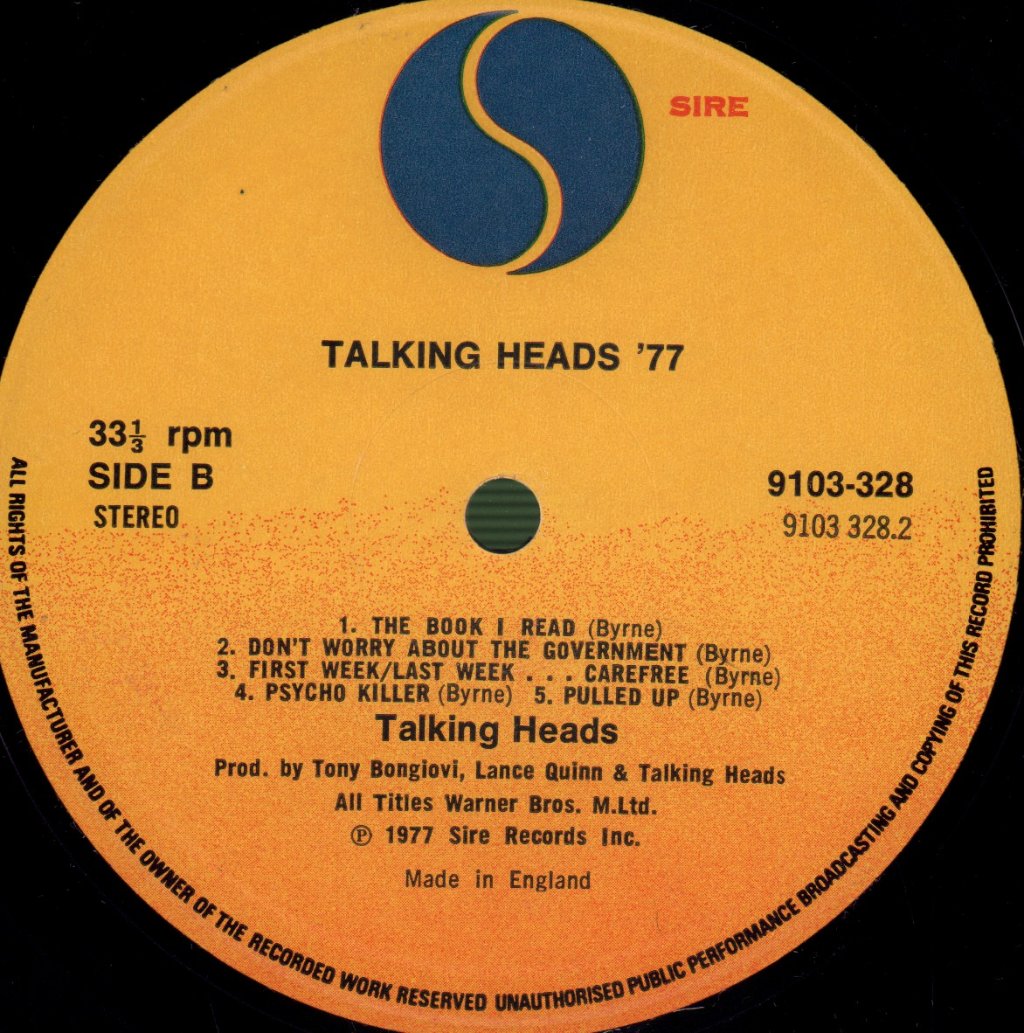Talking Heads - 77 - Lp