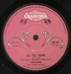 Lindisfarne - All Fall Down - 7 Inch