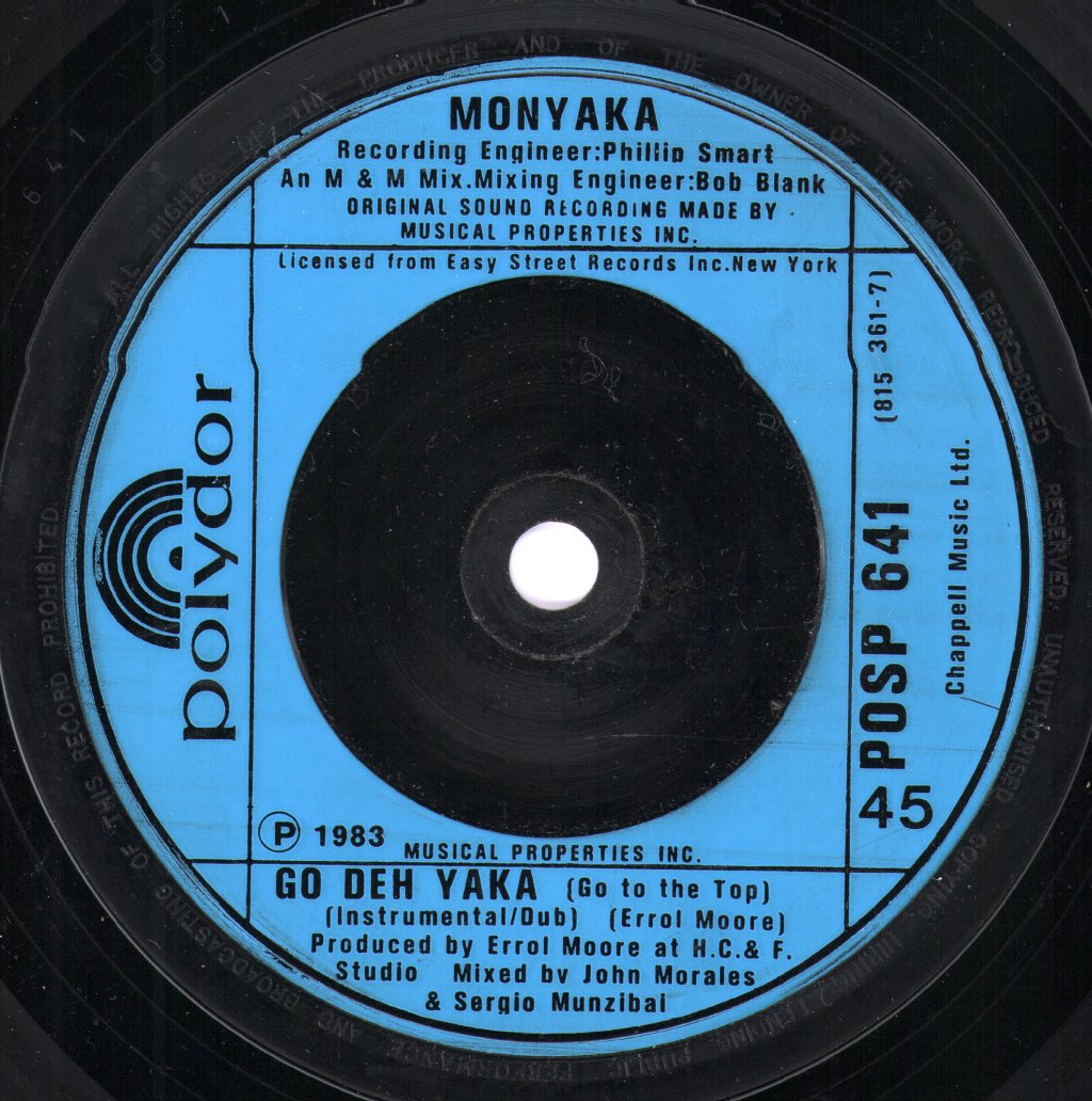 Monyaka - Go Deh Yaka - 7 Inch