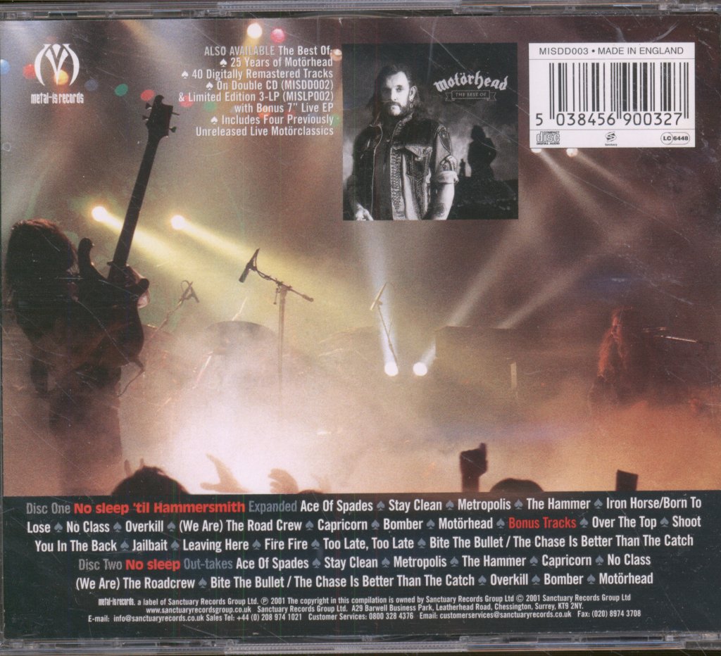 Motorhead - No Sleep 'til Hammersmith (Expanded) - Double Cd
