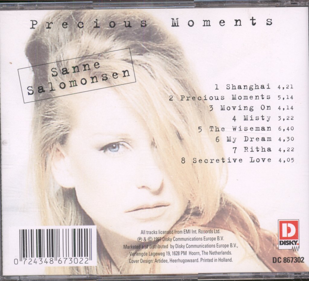 Sanne Salomonsen - Precious Moments - Cd