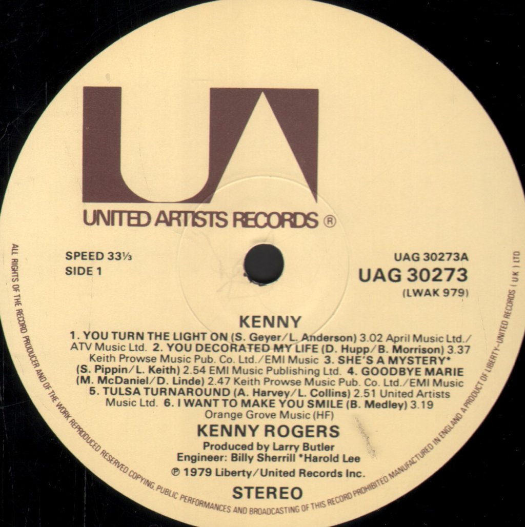 Kenny Rogers - Kenny - Lp