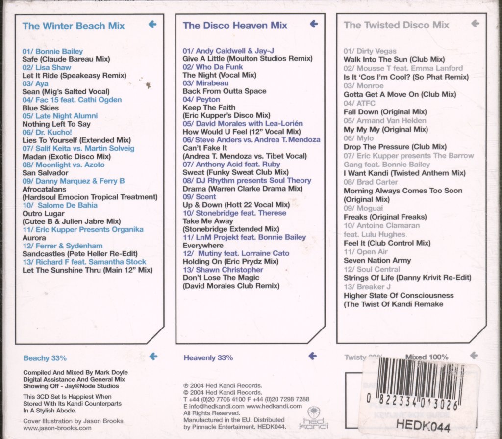 Various Artists - Hed Kandi The Mix : Winter 2004 - Cd Set