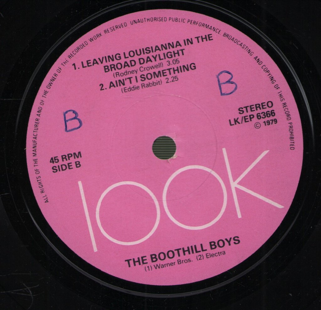 Boothill Boys - I Wasn't Born In Tennessee - 7 Inch