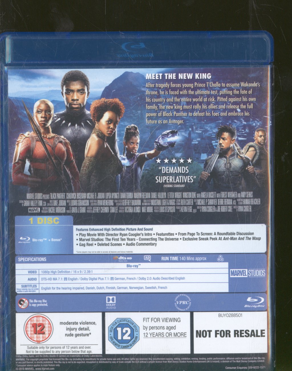 Black Panther - Black Panther (film) - Blu-Ray