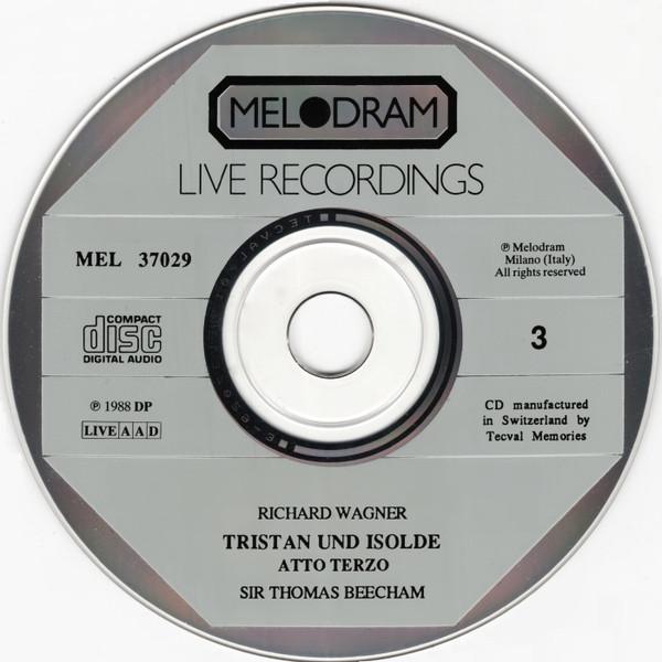 Chorus & Orchestra Of The Royal Opera House, Covent Garden, Sir Thomas Beecham - Wagner - Tristan Und Isolde - Triple Cd