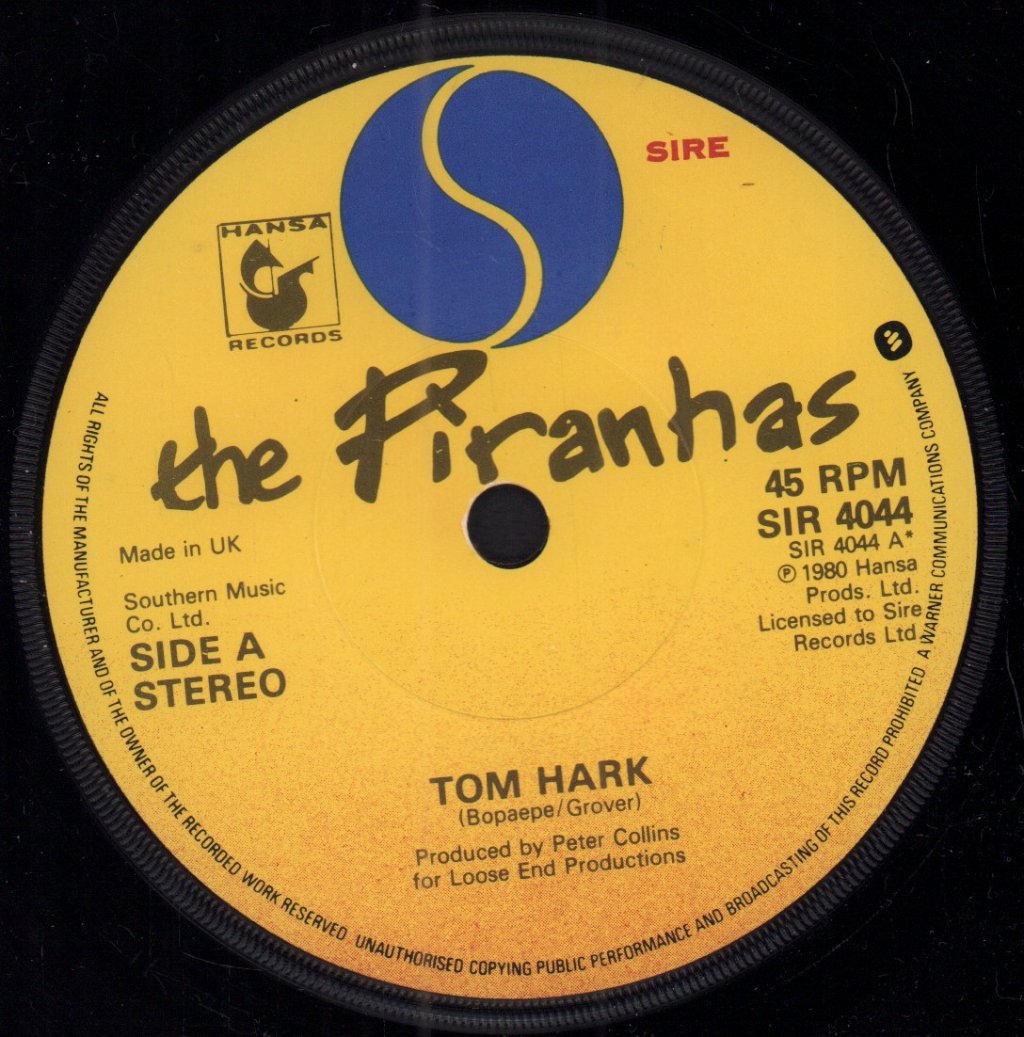 Piranhas - Tom Hark - 7 Inch