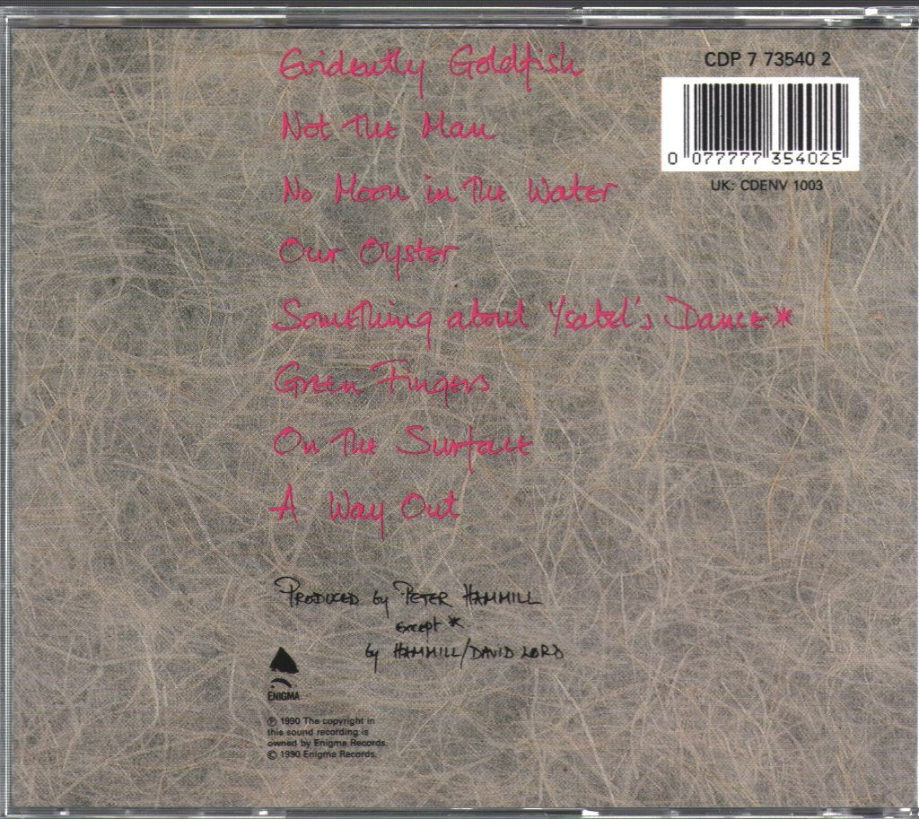 Peter Hammill - Out Of Water - Cd