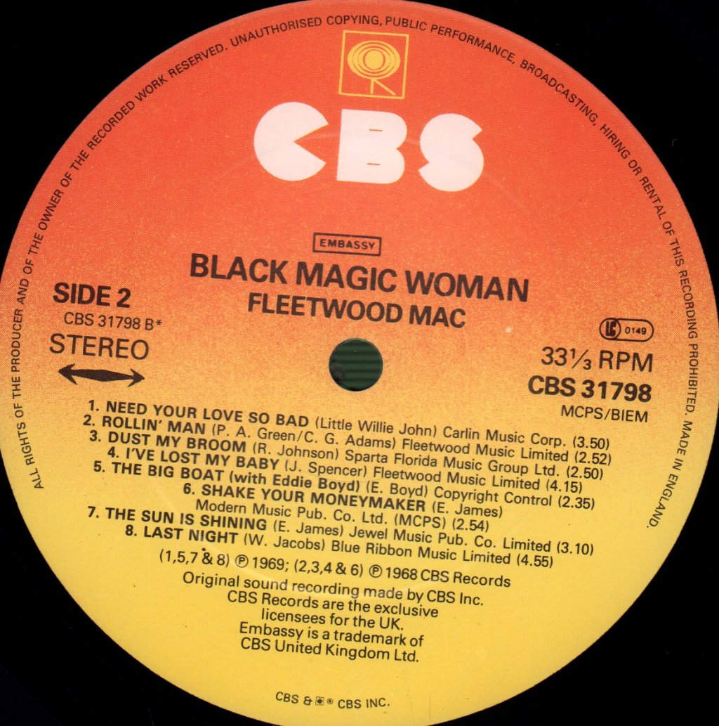 Fleetwood Mac - Black Magic Woman - Lp