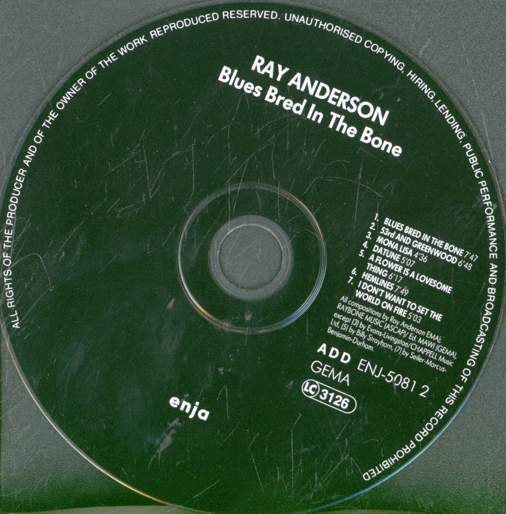 Ray Anderson - Blues Bred In The Bone - Cd