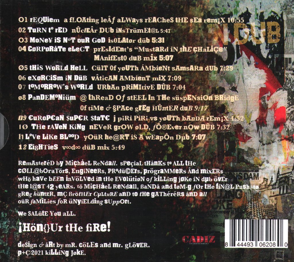 Killing Joke - In Dub Rewind (Vol l) - Cd