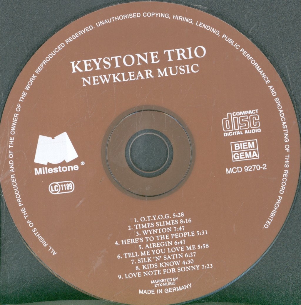 Keystone Trio - Newklear Music - The Songs Of Sonny Rollins - Cd
