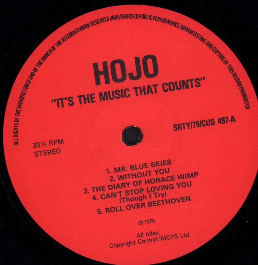 Hojo - It's The Music That Counts - Lp