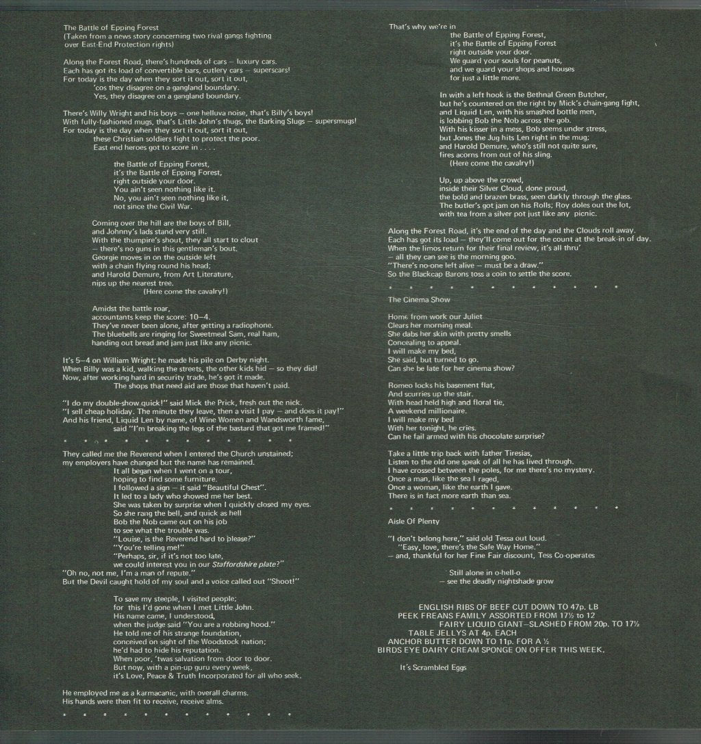Genesis - Selling England By The Pound - Lp