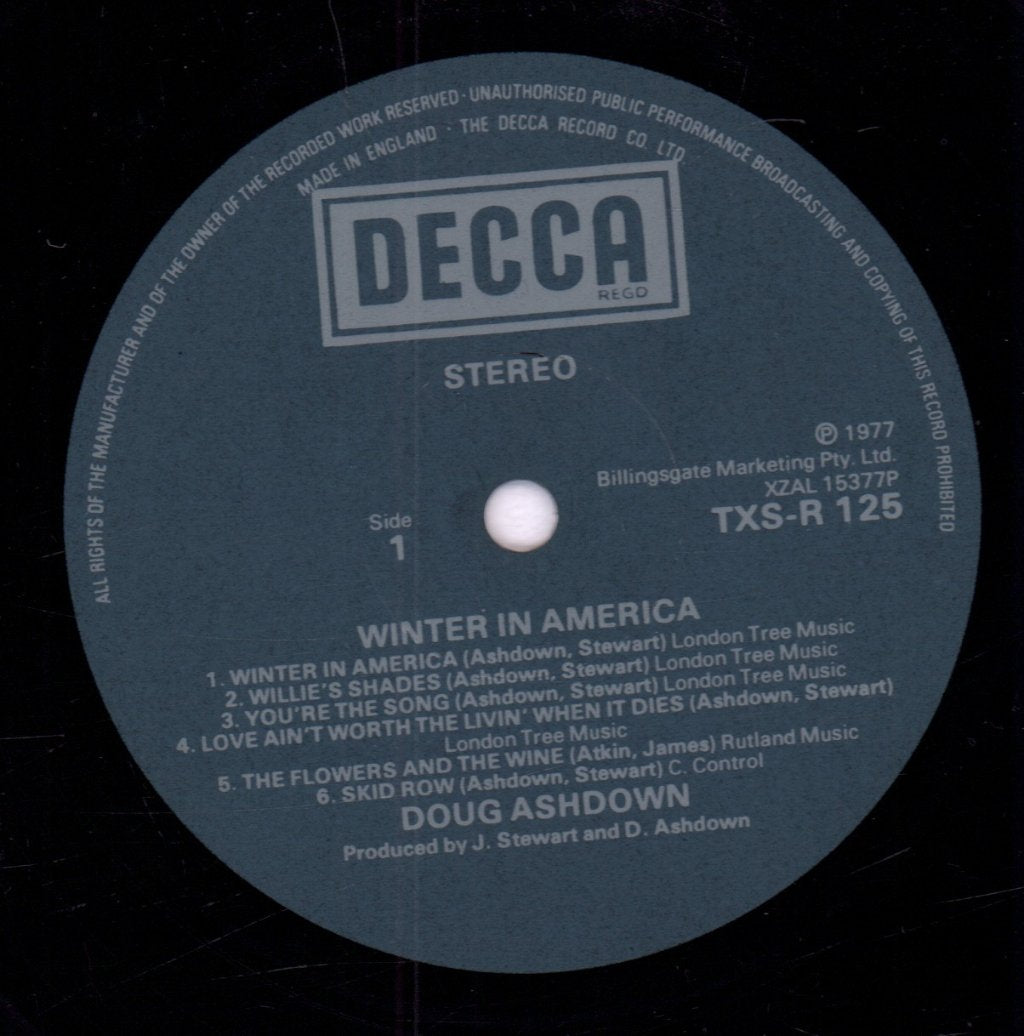 Doug Ashdown - Winter In America - Lp