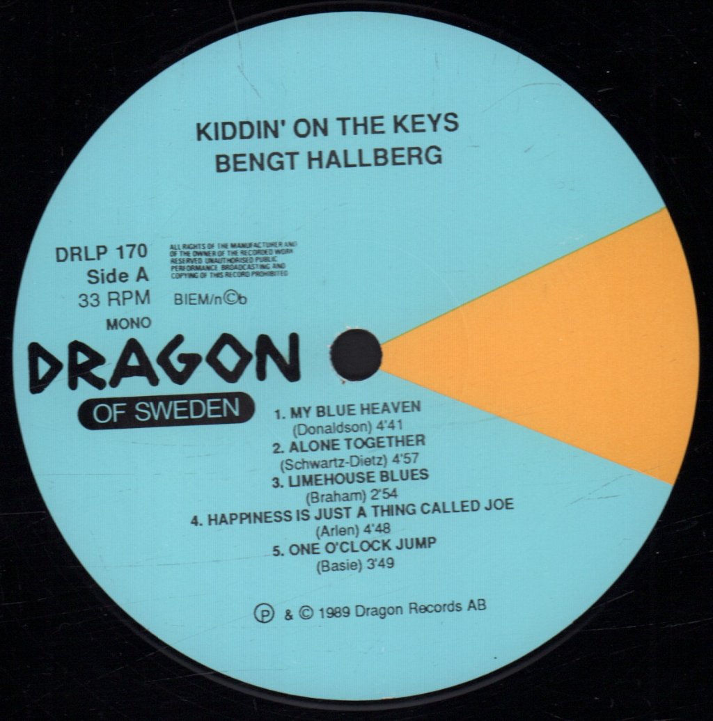 Bengt Hallberg - Kiddin' On The Keys - Lp
