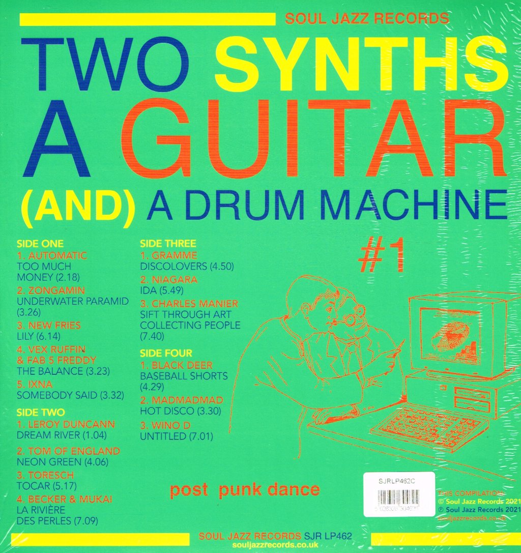 Various Artists - Two Synths A Guitar (And) A Drum Machine #1 - Double Lp