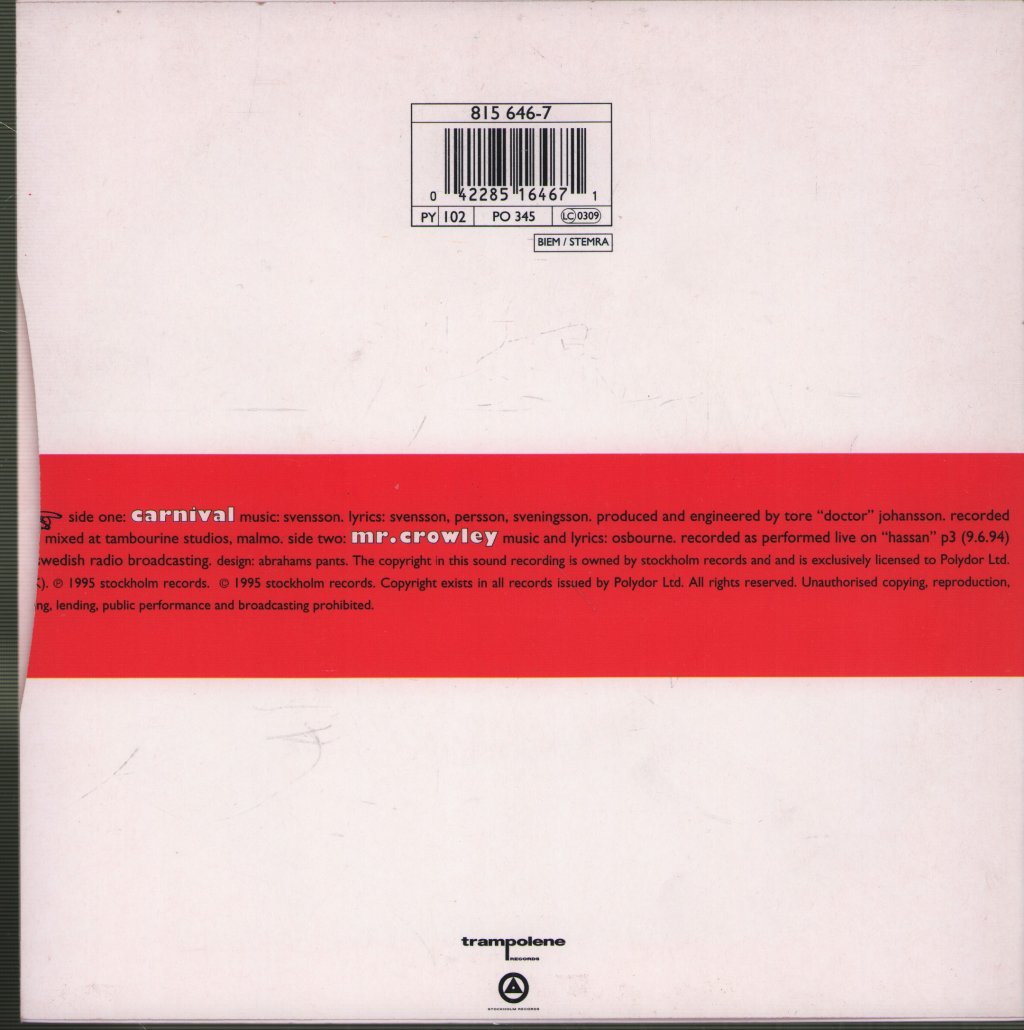 Cardigans - Carnival - 7 Inch