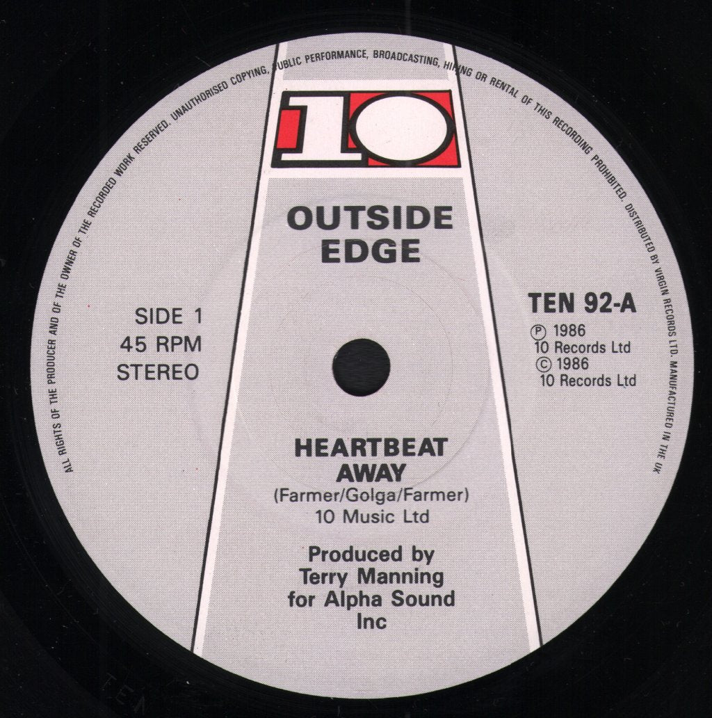 Outside Edge - Heartbeat Away - 7 Inch