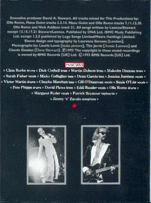 Eurythmics - Live 1983-1989 - Double Cassette