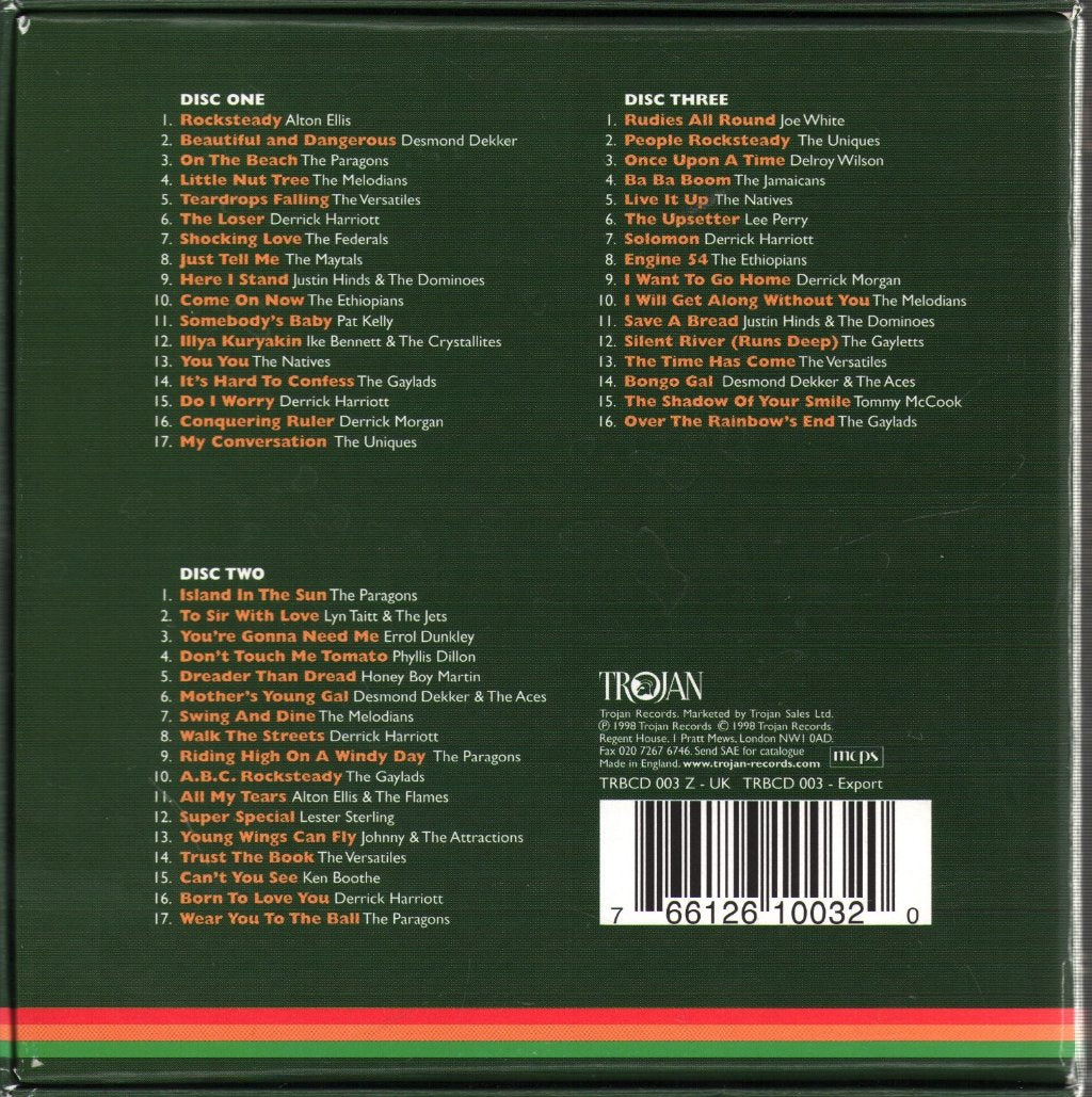 Various Artists - Trojan Rocksteady Box Set - Cd Set