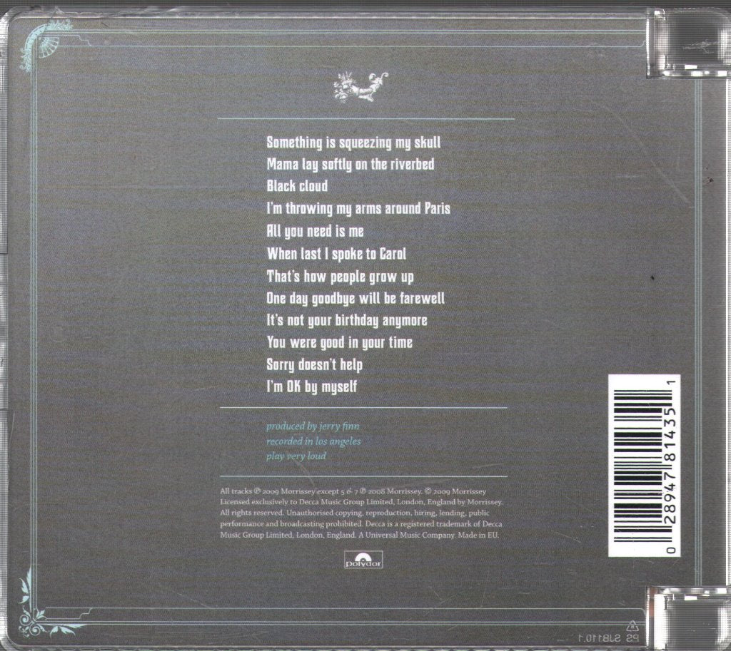 Morrissey - Years Of Refusal - Cd