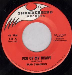 Brad Swanson - Peg Of My Heart - 7 Inch