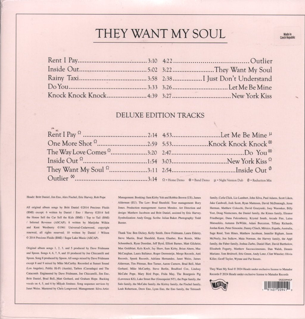 Spoon - They Want My Soul (Deluxe More Soul Edition) - Double Lp