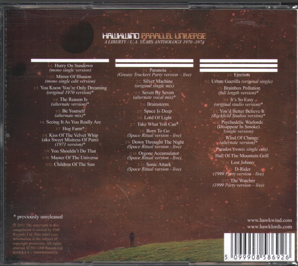 Hawkwind - Parallel Universe: A Liberty / U.A. Years Anthology 1970-1974 - Cd Set