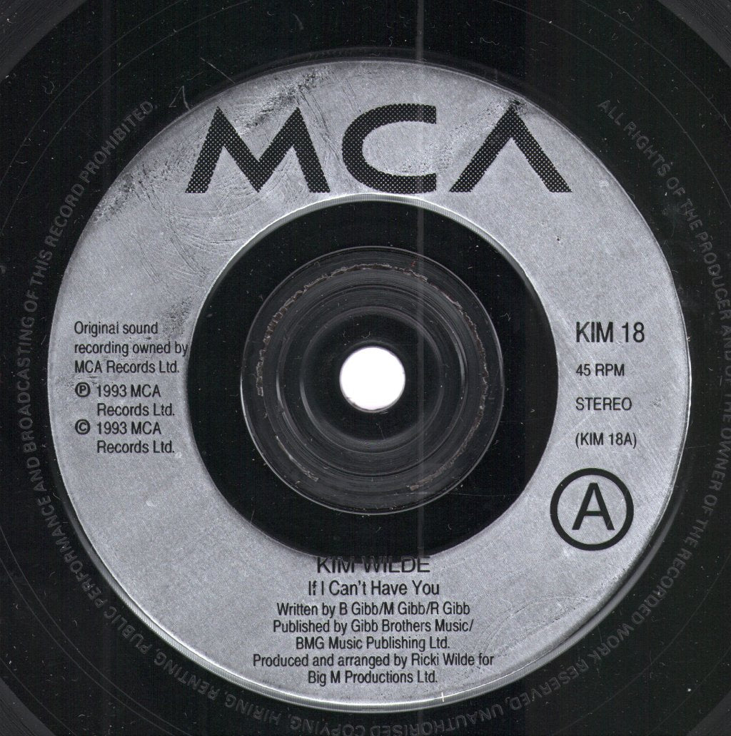 Kim Wilde - If I Can't Have You - 7 Inch