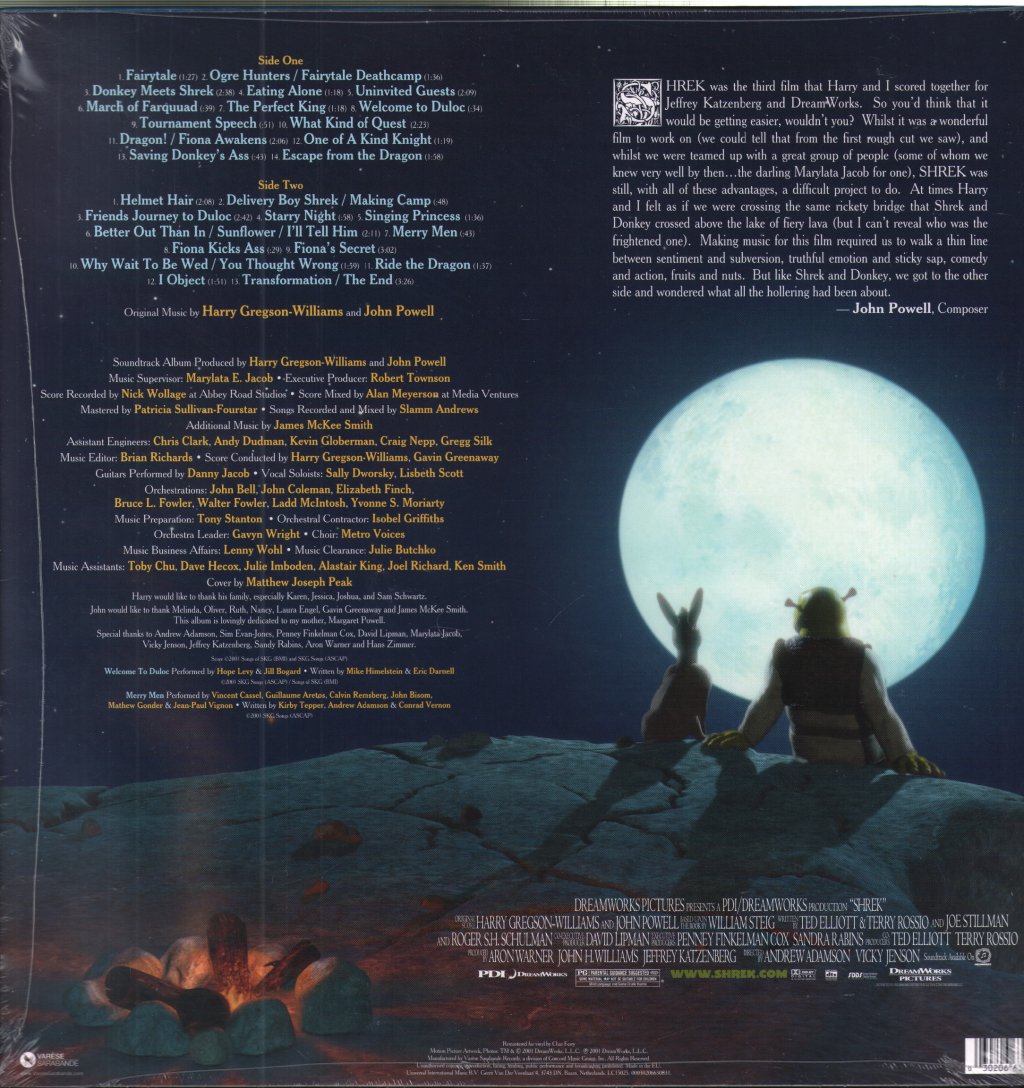 Harry Gregson-Williams - Shrek (Original Motion Picture Score) - Lp