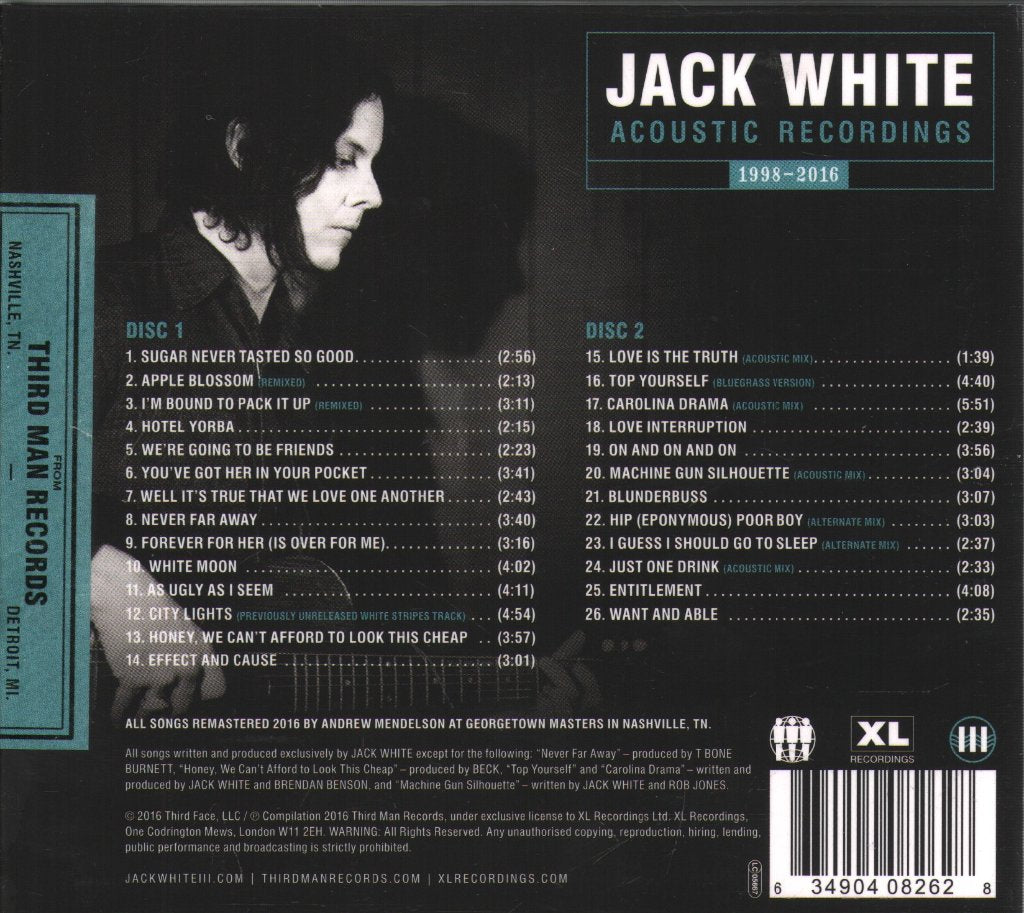 Jack White - Acoustic Recordings 1998-2016 - Double Cd