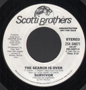 Survivor (AOR Group) - Search Is Over - 7 Inch
