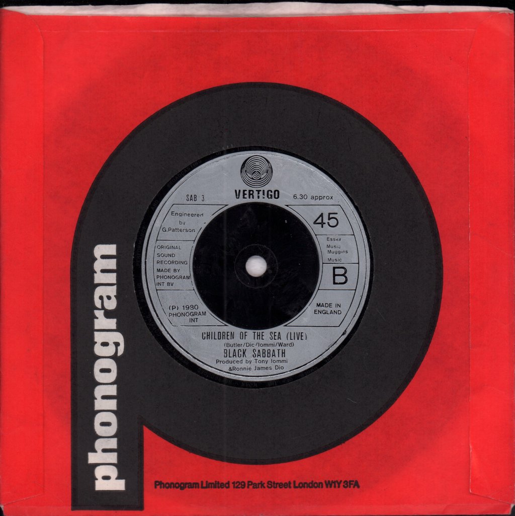 Black Sabbath - Neon Knights - 7 Inch