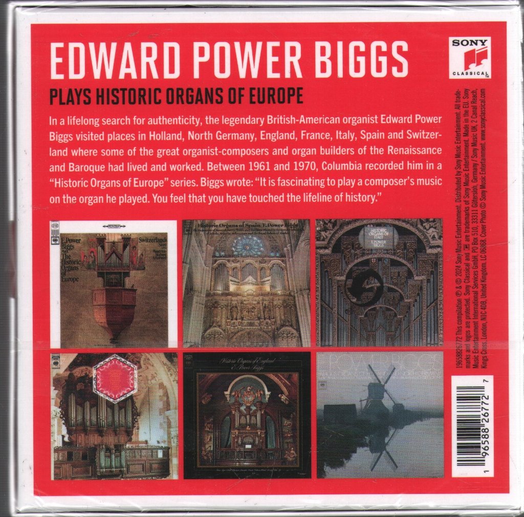 E. Power Biggs - Plays Historic Organs Of Europe - Cd Set