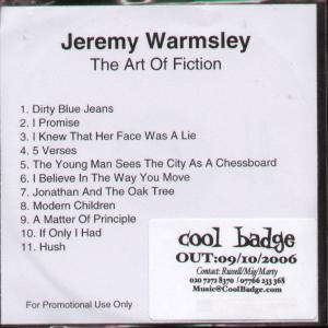 Jeremy Warmsley - Art Of Fiction - Cdr
