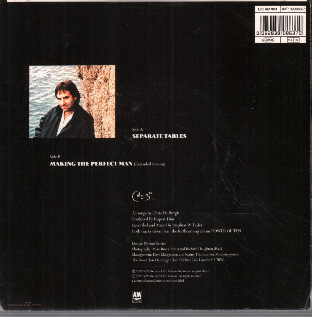Chris De Burgh - Separate Tables - 7 Inch