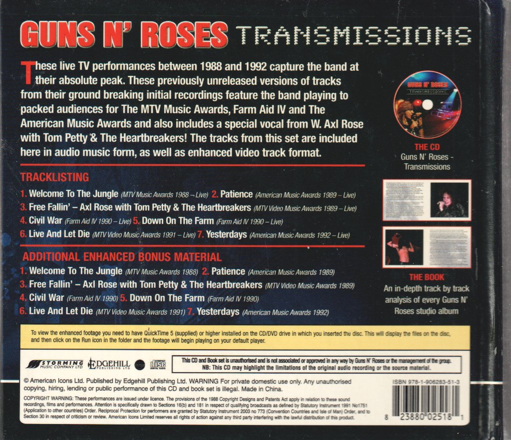 Guns N' Roses - Transmissions - Cd