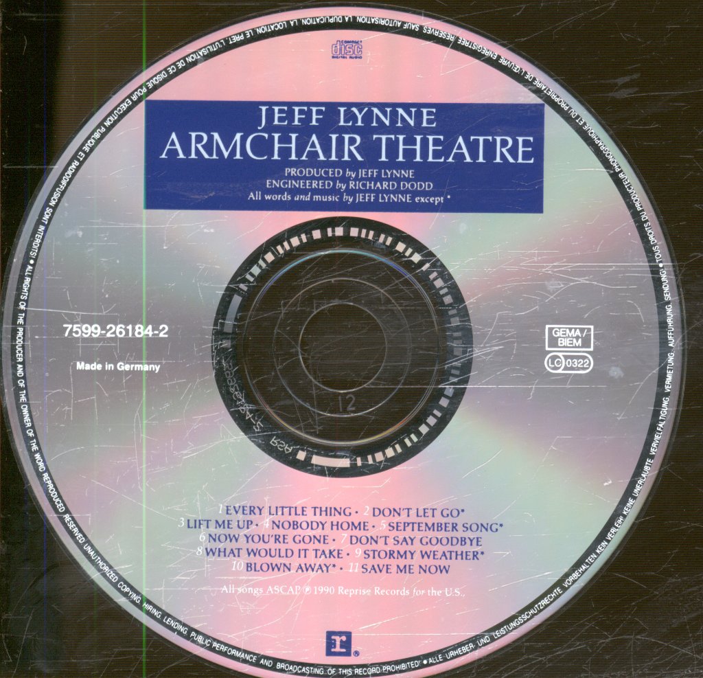 Jeff Lynne - Armchair Theatre - Cd