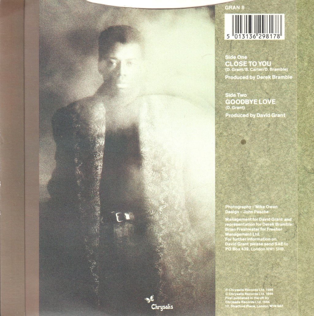 David Grant - Close To You - 7 Inch