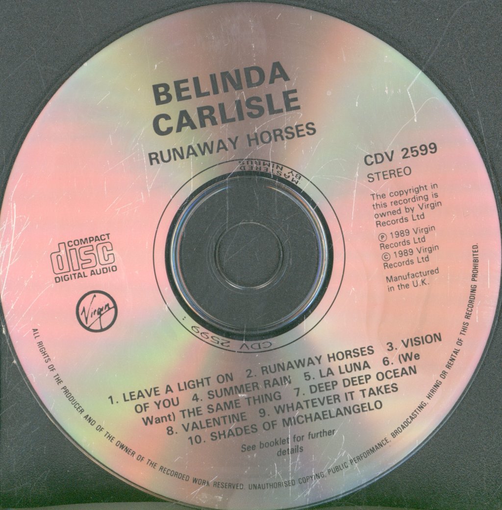 Belinda Carlisle - Runaway Horses - Cd